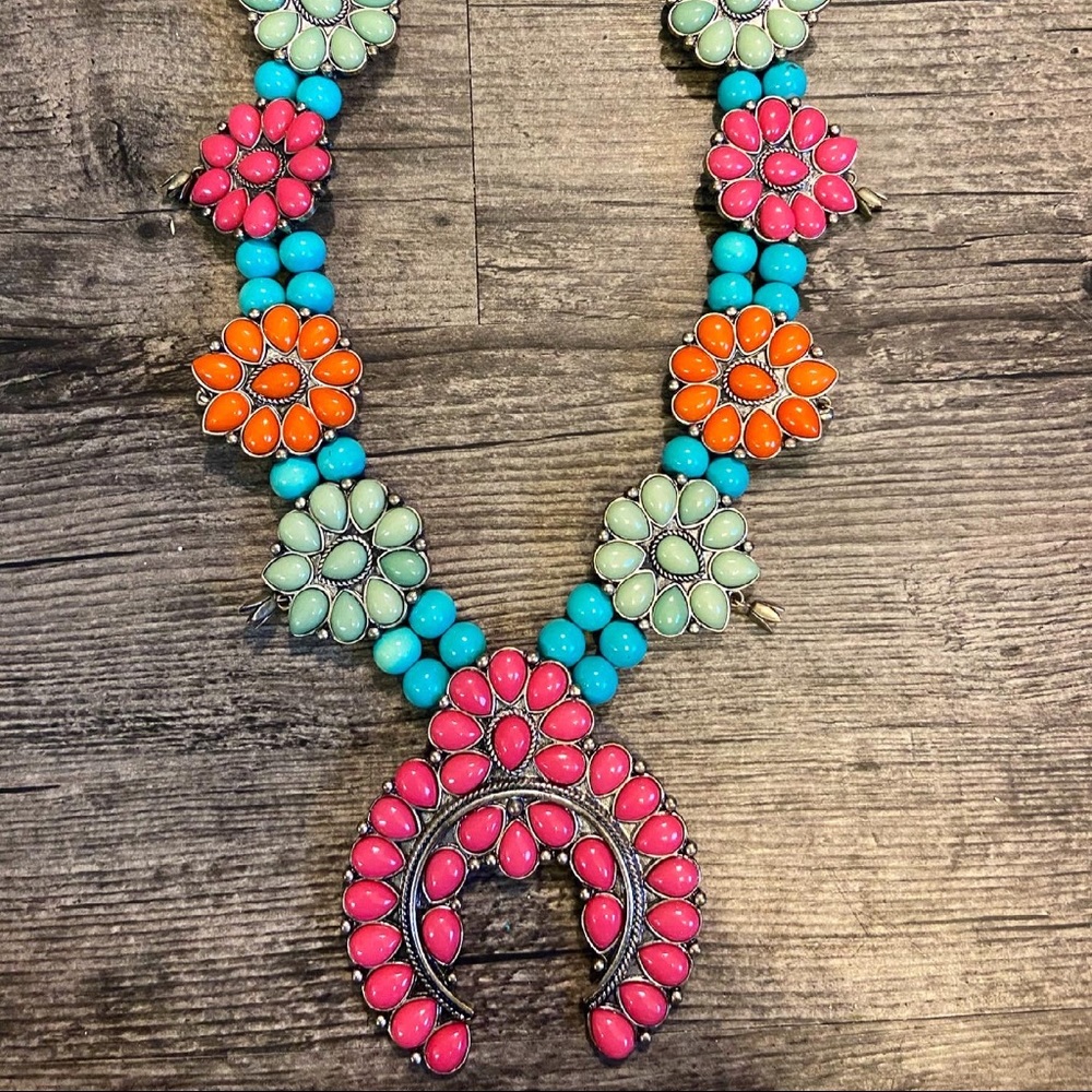 Turquoise Squash Blossom